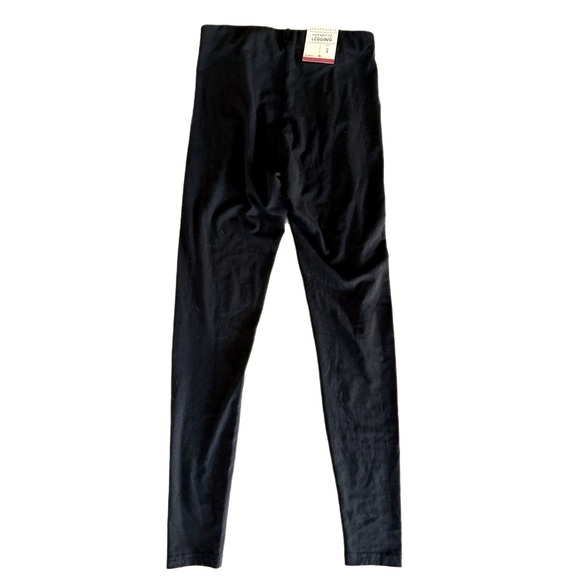 NWT Aeropostale Double Lace Front High Waisted Leggings in Black - Picture 3 of 4